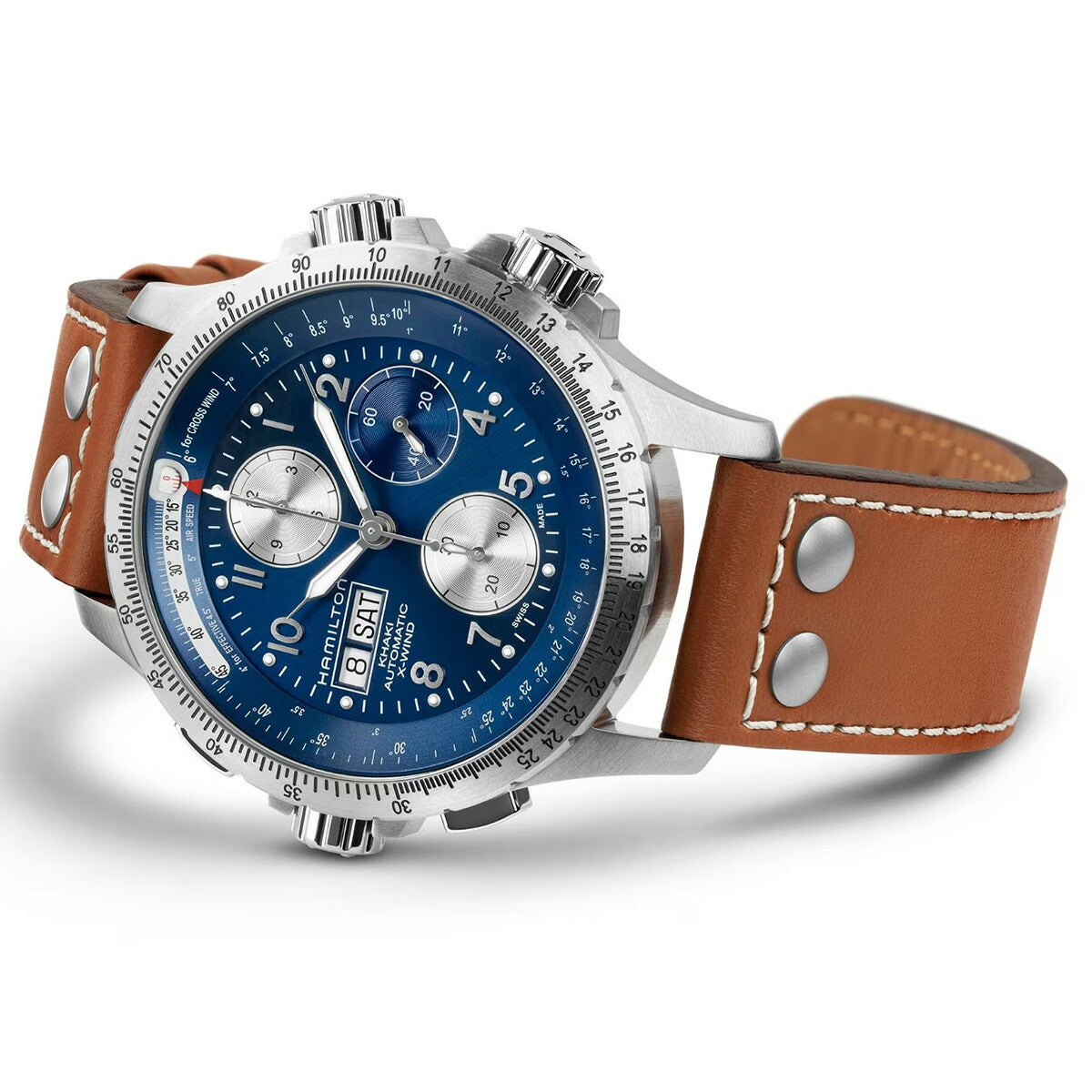 ハミルトン HAMILTON カーキ アビエーション X-ウィンド クロノ H77506540 腕時計 自動巻き KHAKI AVIATION X-WIND【2025 新作】【正規品】【60回分割手数料無料!】