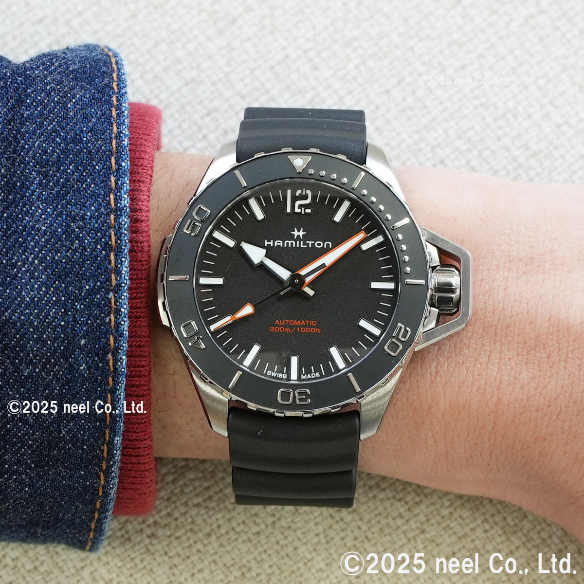 ハミルトン HAMILTON カーキ ネイビー オープンウォーター オート H77825330 腕時計 メンズ 自動巻き KHAKI NAVY【正規品】【60回分割手数料無料!】