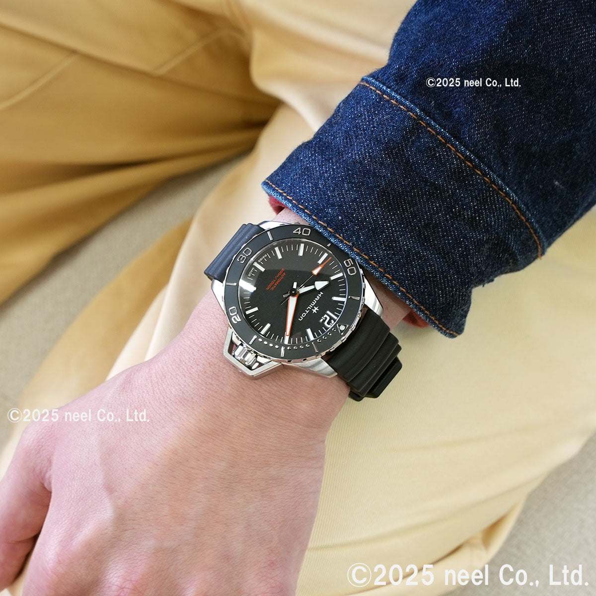 ハミルトン HAMILTON カーキ ネイビー オープンウォーター オート H77825330 腕時計 メンズ 自動巻き KHAKI NAVY【正規品】【60回分割手数料無料!】