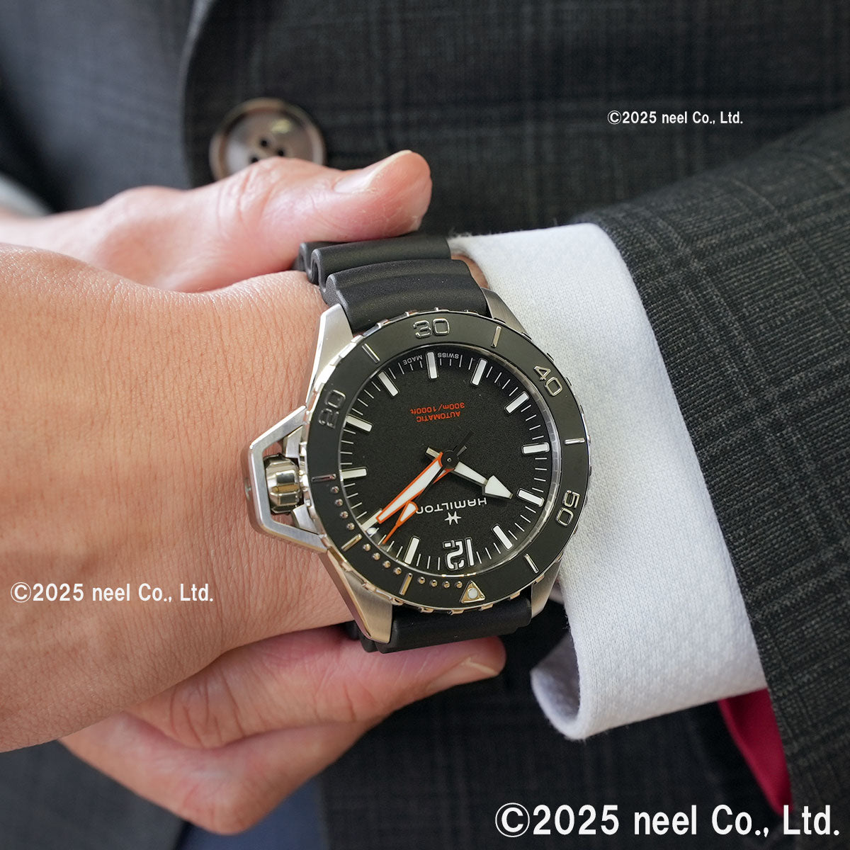 ハミルトン HAMILTON カーキ ネイビー オープンウォーター オート H77825330 腕時計 メンズ 自動巻き KHAKI NAVY【正規品】【60回分割手数料無料!】