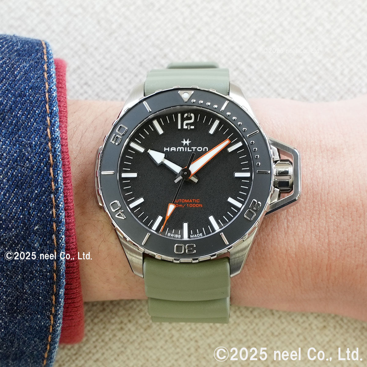 ハミルトン HAMILTON カーキ ネイビー オープンウォーター オート H77825331 腕時計 メンズ 自動巻き KHAKI NAVY【正規品】【60回分割手数料無料!】