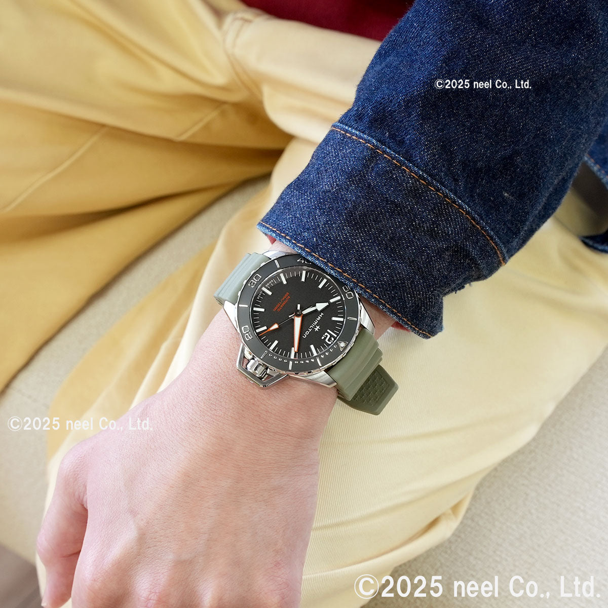 ハミルトン HAMILTON カーキ ネイビー オープンウォーター オート H77825331 腕時計 メンズ 自動巻き KHAKI NAVY【正規品】【60回分割手数料無料!】