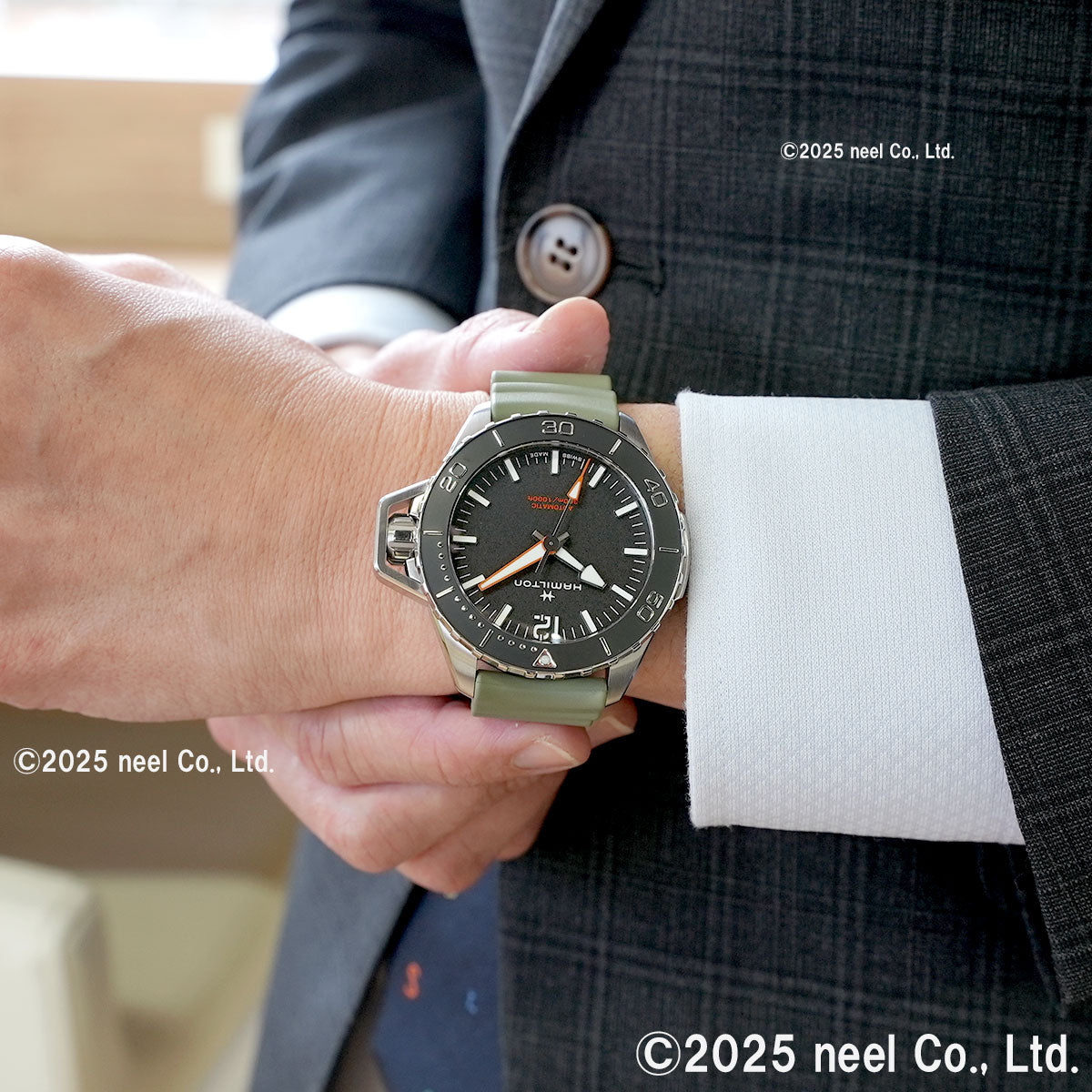 ハミルトン HAMILTON カーキ ネイビー オープンウォーター オート H77825331 腕時計 メンズ 自動巻き KHAKI NAVY【正規品】【60回分割手数料無料!】