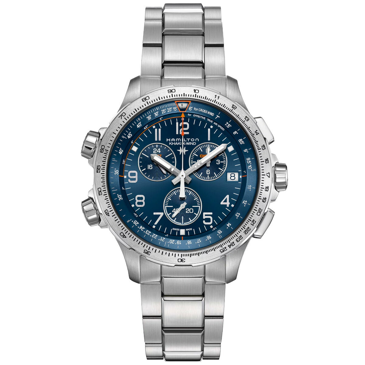 ハミルトン HAMILTON カーキ アビエーション X-ウィンド GMT クロノ クォーツ H77922141 腕時計 メンズ GMT パイロットウォッチ KHAKI AVIATION X-WIND【正規品】【60回分割手数料無料!】
