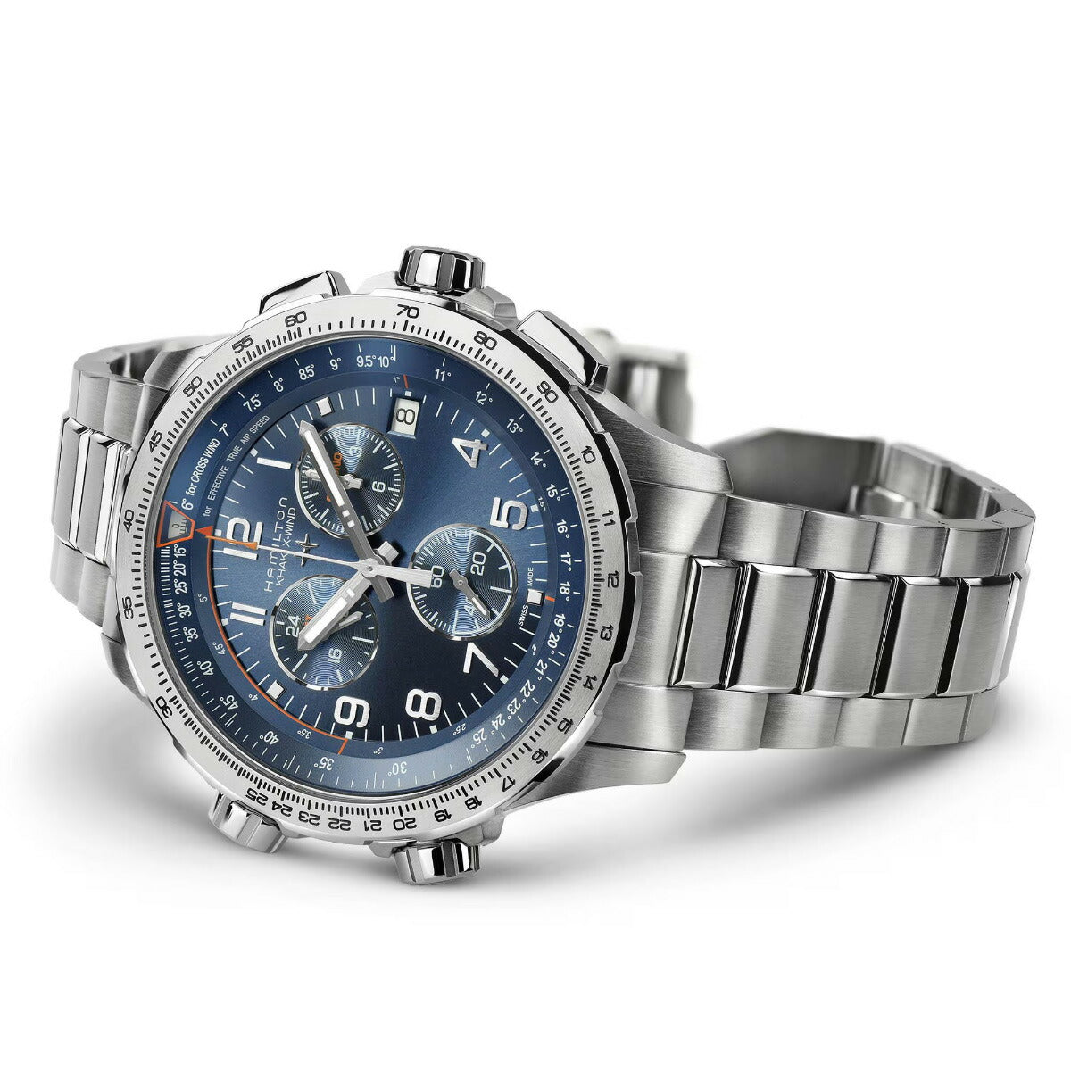 ハミルトン HAMILTON カーキ アビエーション X-ウィンド GMT クロノ クォーツ H77922141 腕時計 メンズ GMT パイロットウォッチ KHAKI AVIATION X-WIND【正規品】【60回分割手数料無料!】
