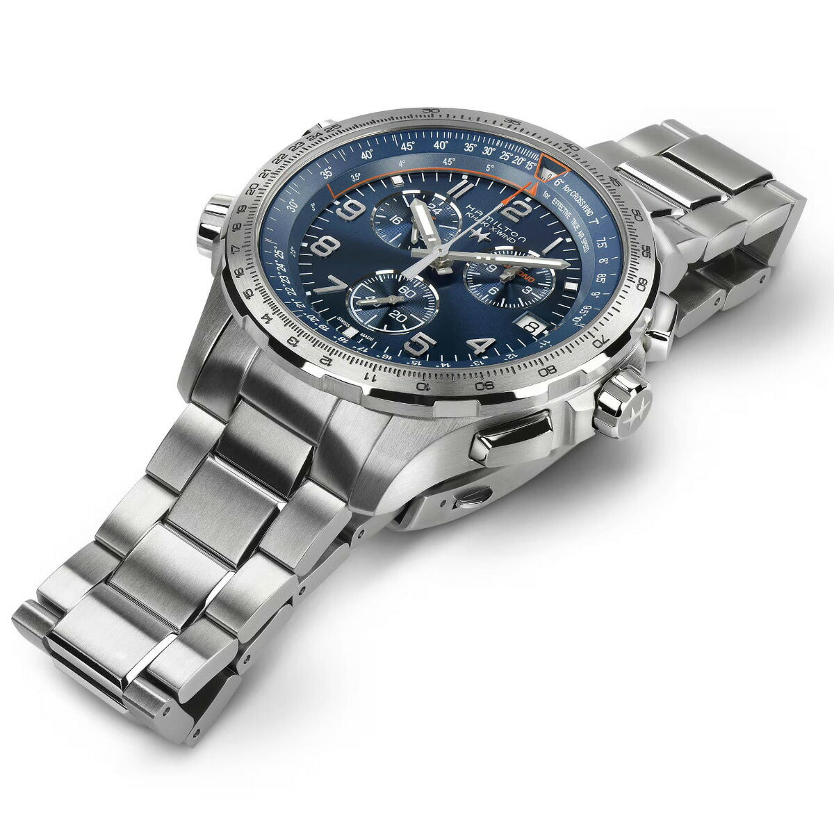 ハミルトン HAMILTON カーキ アビエーション X-ウィンド GMT クロノ クォーツ H77922141 腕時計 メンズ GMT パイロットウォッチ KHAKI AVIATION X-WIND【正規品】【60回分割手数料無料!】