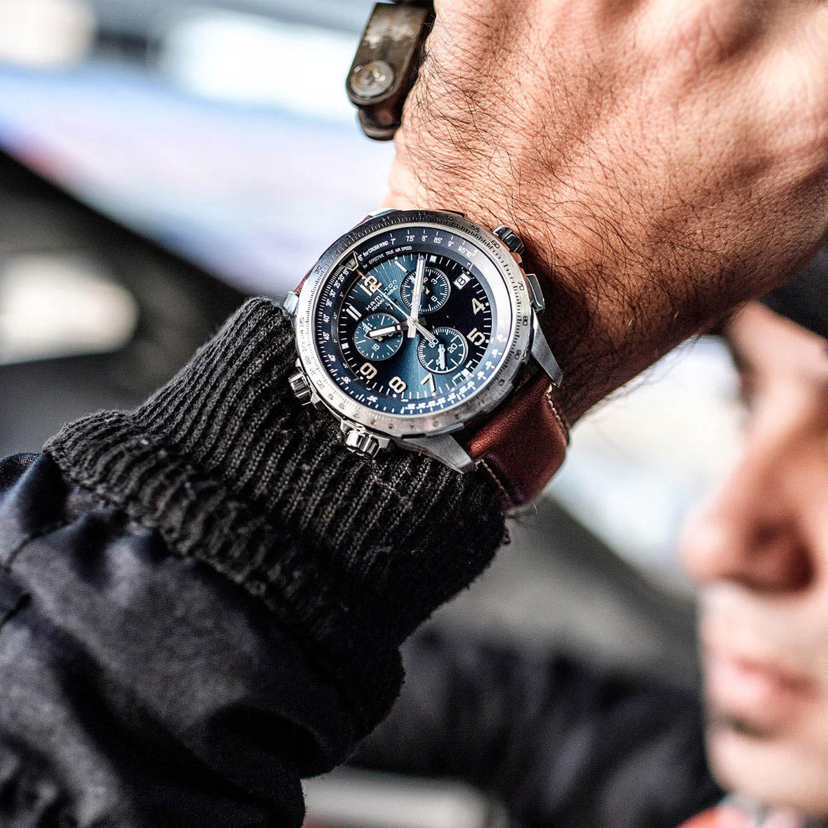 ハミルトン HAMILTON カーキ アビエーション X-ウィンド GMT クロノ クォーツ H77922541 腕時計 メンズ GMT パイロットウォッチ KHAKI AVIATION X-WIND【正規品】【60回分割手数料無料!】