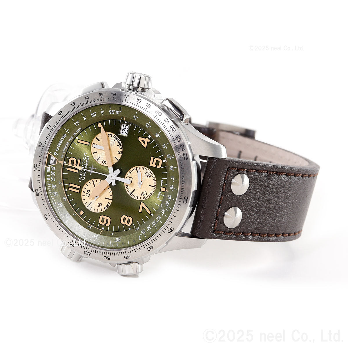 ハミルトン HAMILTON カーキ アビエーション X-ウィンド GMT クロノグラフ クォーツ H77932560 腕時計 メンズ KHAKI AVIATION【正規品】【60回分割手数料無料!】