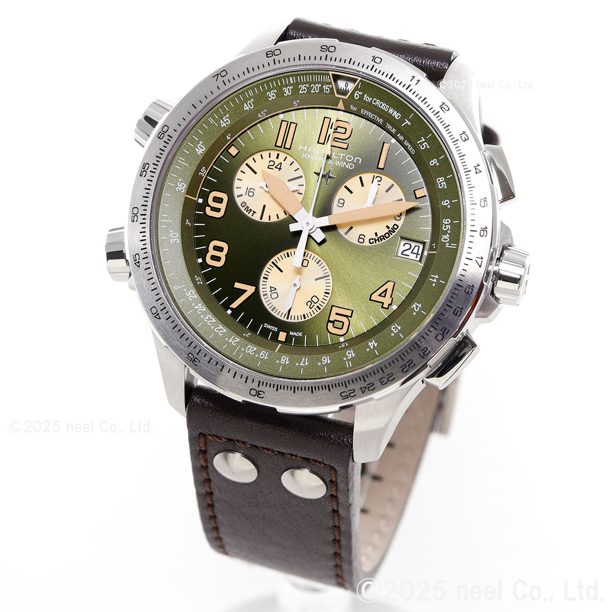 ハミルトン HAMILTON カーキ アビエーション X-ウィンド GMT クロノグラフ クォーツ H77932560 腕時計 メンズ KHAKI AVIATION【正規品】【60回分割手数料無料!】