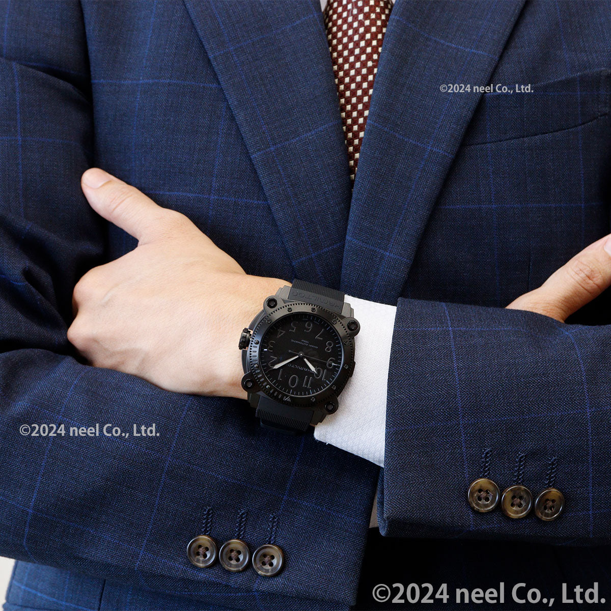 ハミルトン HAMILTON カーキ ネイビー ビロウ ゼロ チタニウム オート 46mm H78505330 腕時計 メンズ 自動巻き BELOWZERO TITANIUM AUTO【正規品】【60回分割手数料無料!】