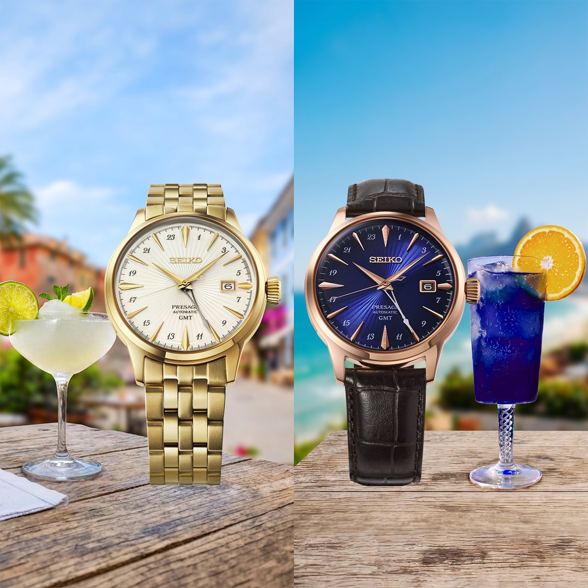 セイコー プレザージュ 自動巻き メカニカル 腕時計 メンズ HCB004J カクテルタイム Cocktail Time GMT【2026 新作】