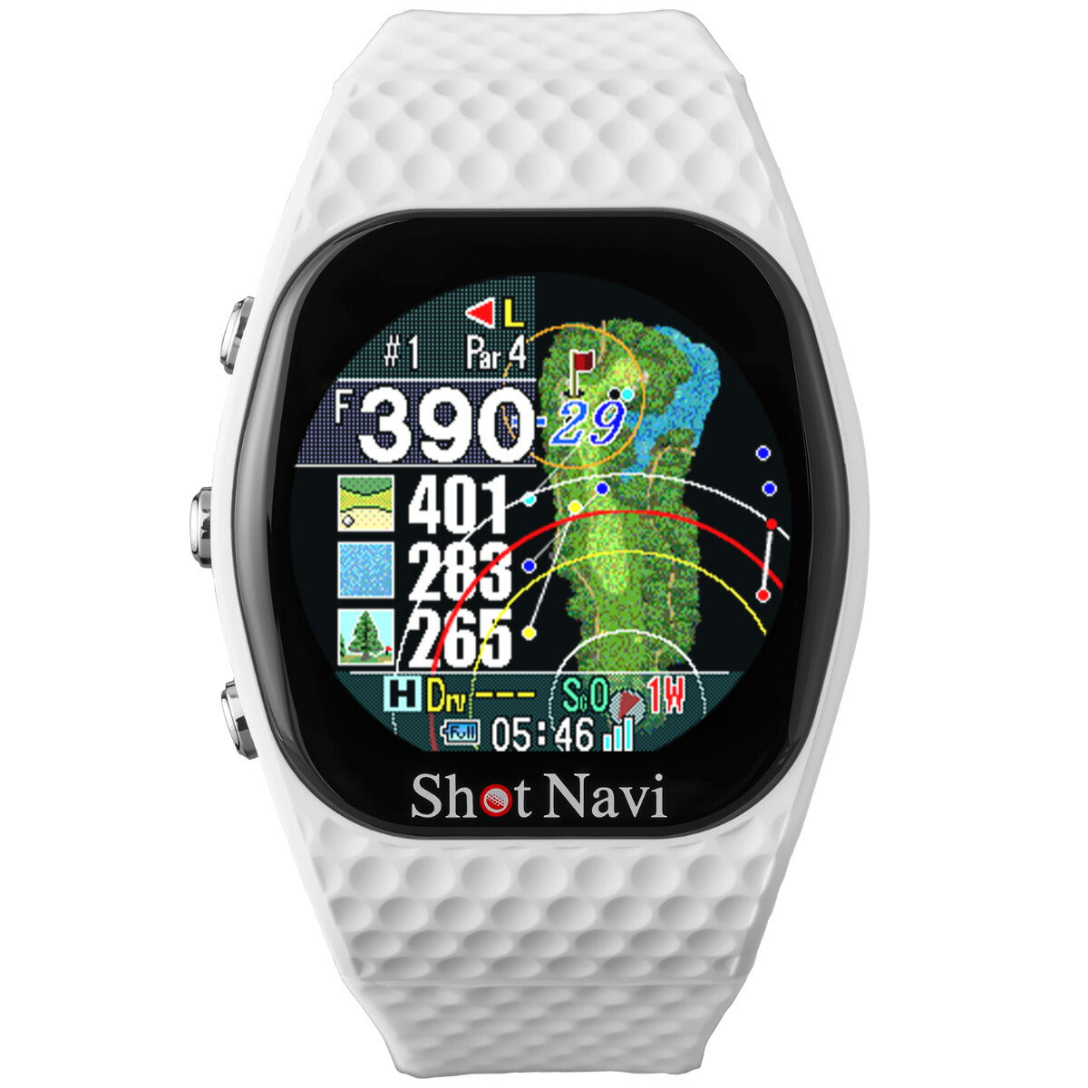 ショットナビ Shot Navi INFINITY Touch インフィニティ タッチ 腕時計型 タッチパネル ゴルフ ナビ GPS 距離測定器 距離計測器 ホワイト【2024 新作】