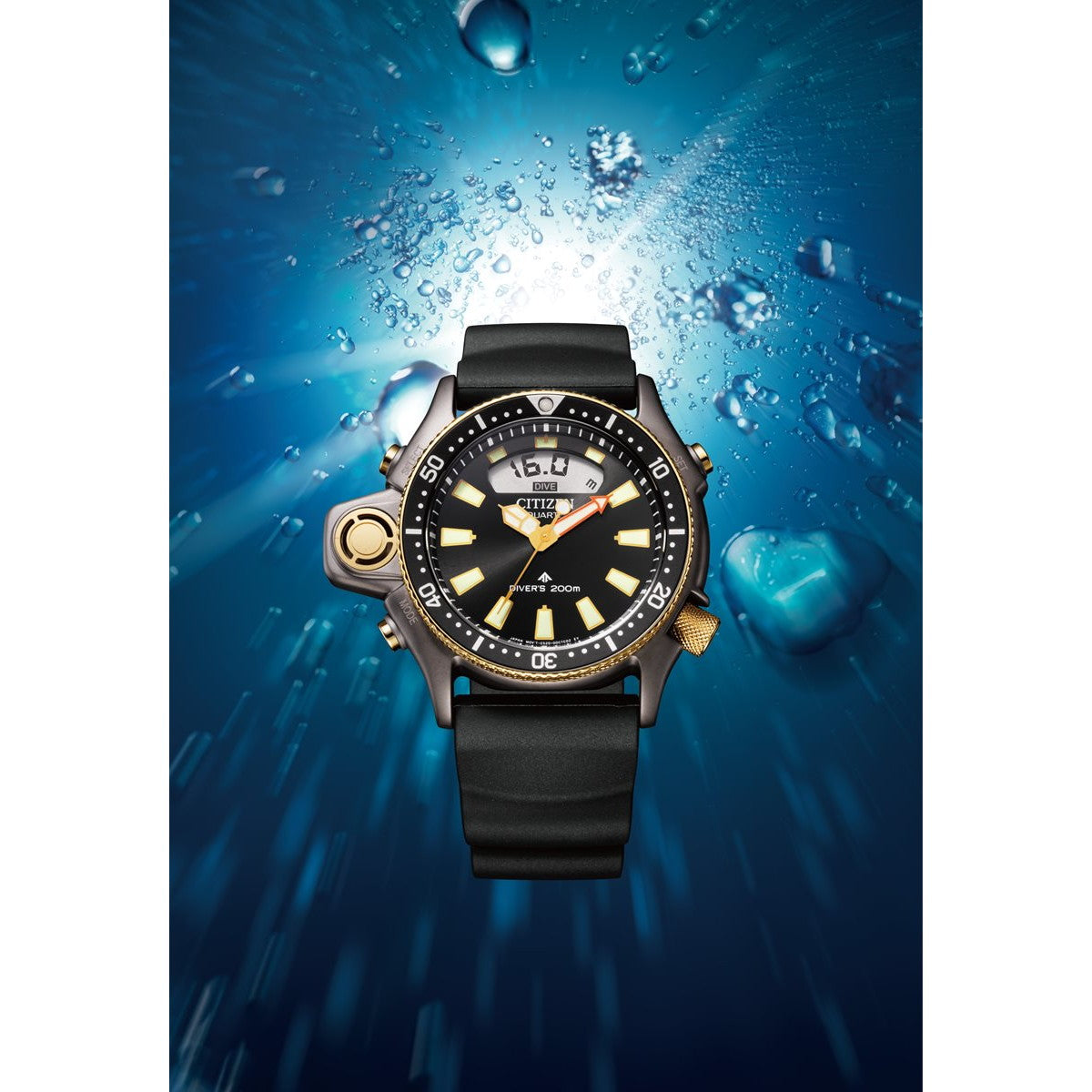 シチズン プロマスター マリン ダイバー200m アクアランド 40周年記念限定モデル 腕時計 JP2008-06E CITIZEN PROMASTER MARINE 替えバンド付属【2025 新作】