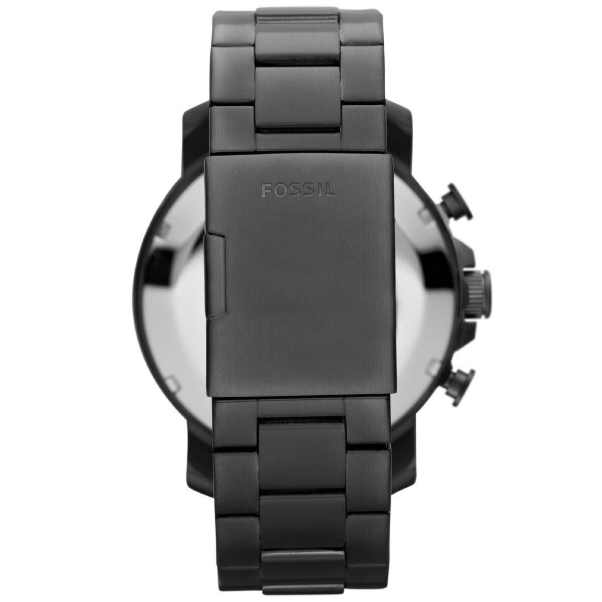 フォッシル FOSSIL 腕時計 メンズ NATE クロノグラフ スモーク ステンレススチールウォッチ JR1437