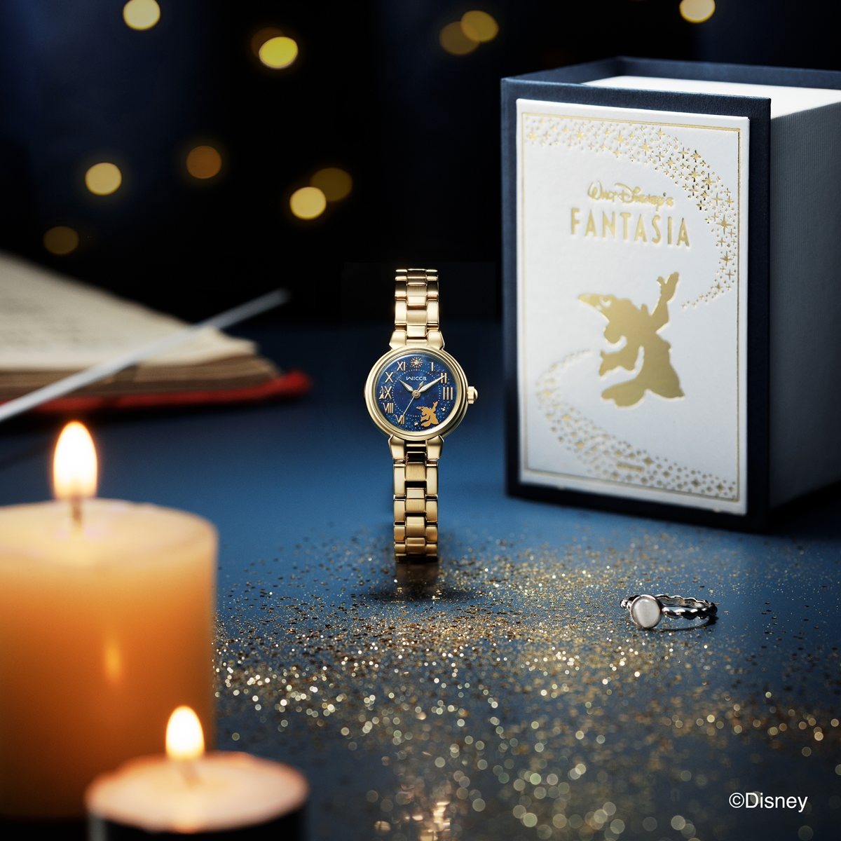 シチズン ウィッカ CITIZEN wicca Disneyコレクション 『ディズニー ファンタジア』 限定 ソーラーテック 腕時計 KP2-124-71 ディズニーコレクション【2025 新作】