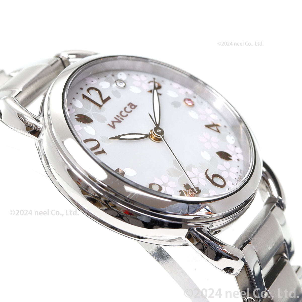 シチズン ウィッカ CITIZEN wicca ソーラーテック サクラ限定モデル 腕時計 レディース KP6-014-21 替えバンド付属【2025 新作】