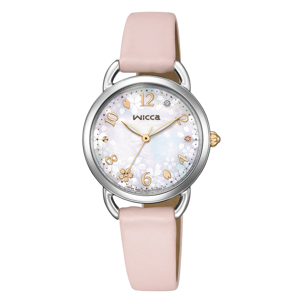 シチズン ウィッカ CITIZEN wicca ソーラーテック サクラ限定モデル 腕時計 レディース KP6-014-21 替えバンド付属【2025 新作】