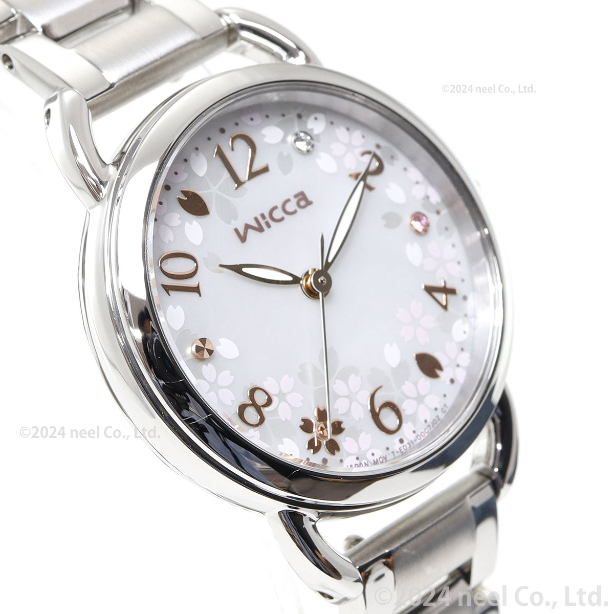シチズン ウィッカ CITIZEN wicca ソーラーテック サクラ限定モデル 腕時計 レディース KP6-014-21 替えバンド付属【2025 新作】