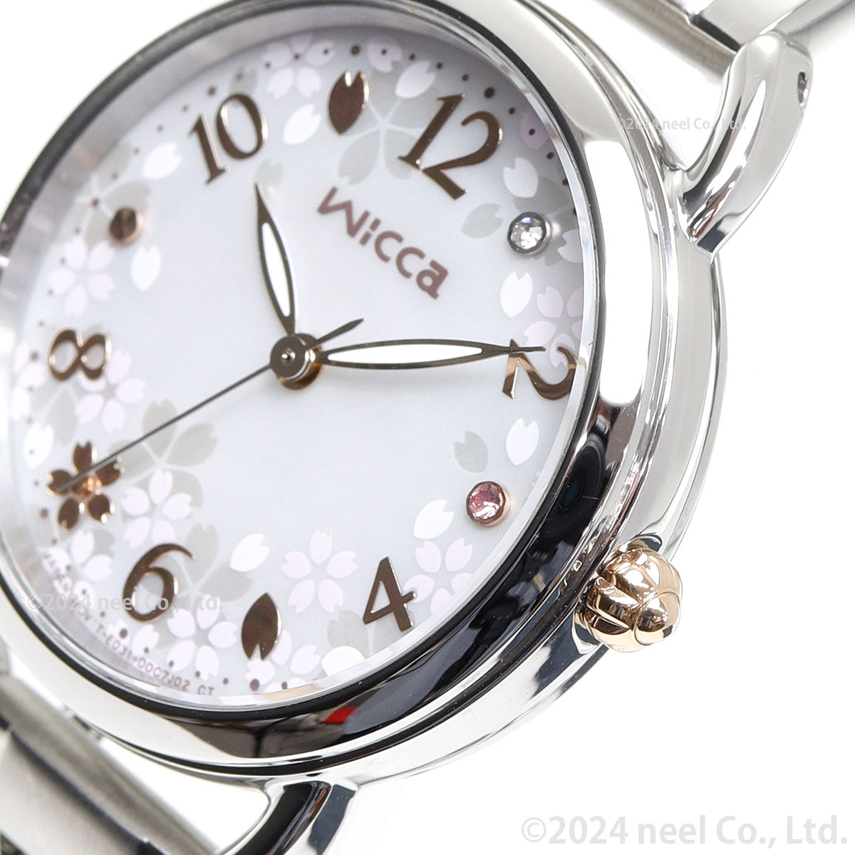 シチズン ウィッカ CITIZEN wicca ソーラーテック サクラ限定モデル 腕時計 レディース KP6-014-21 替えバンド付属【2025 新作】