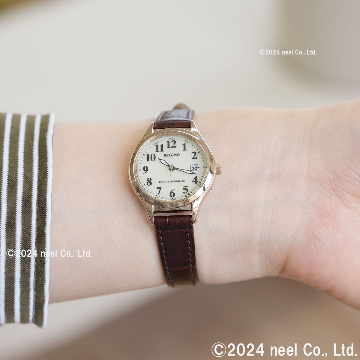 シチズン レグノ CITIZEN REGUNO ソーラーテック 電波時計 腕時計 レディース スタンダード KS1-228-30