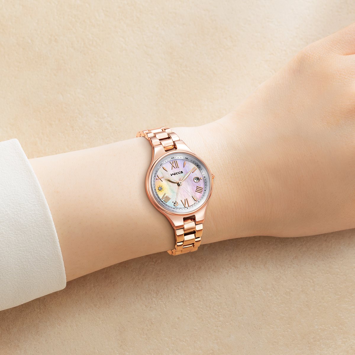 シチズン ウィッカ CITIZEN wicca ソーラーテック 電波時計 夏限定モデル 腕時計 レディース KS1-864-93【2025 新作】