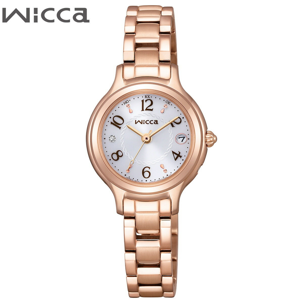 シチズン ウィッカ CITIZEN wicca ソーラーテック 電波時計 腕時計 レディース マスコミモデル KS1-961-11 ホワイト