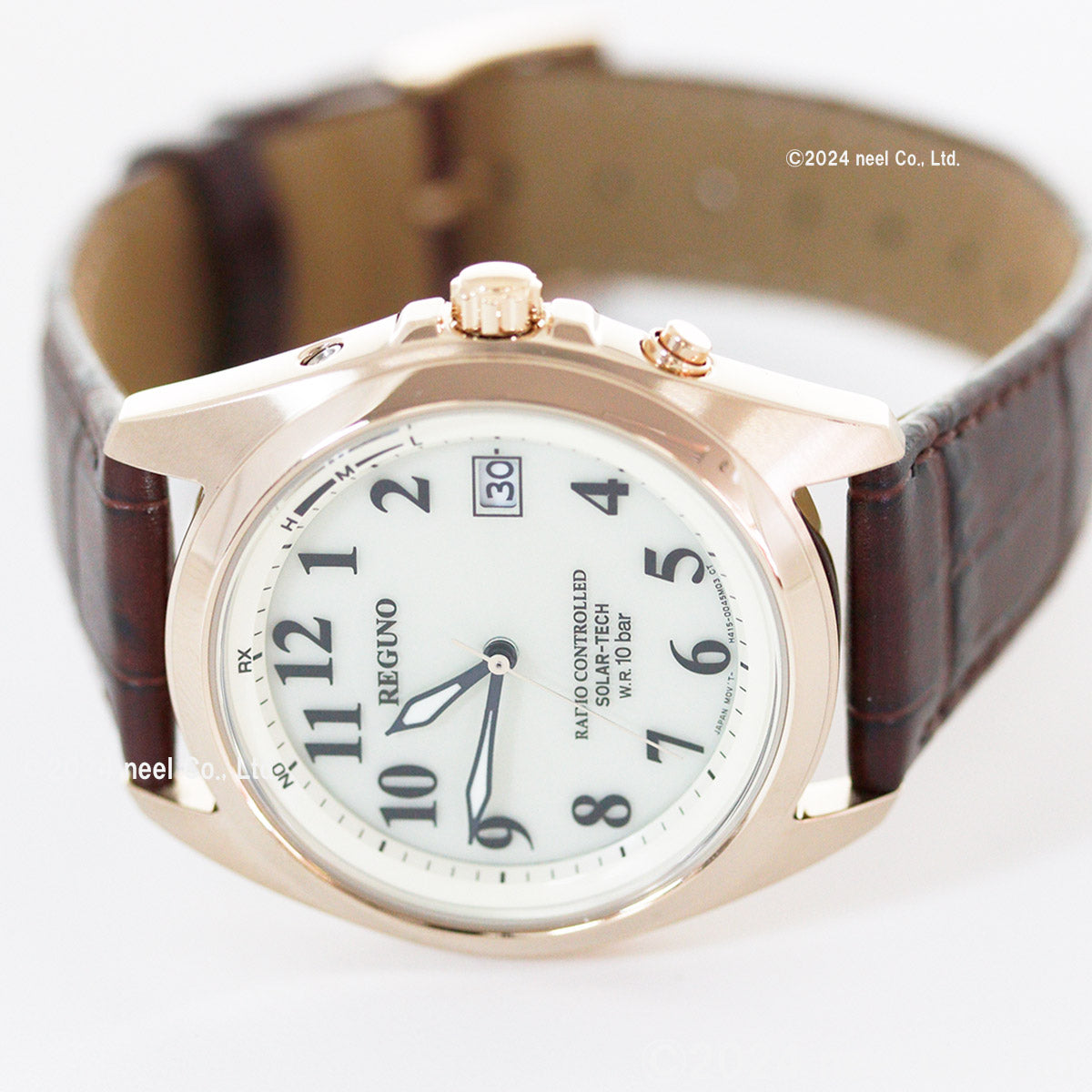 シチズン レグノ CITIZEN REGUNO ソーラーテック 電波時計 腕時計 メンズ スタンダード KS3-123-80