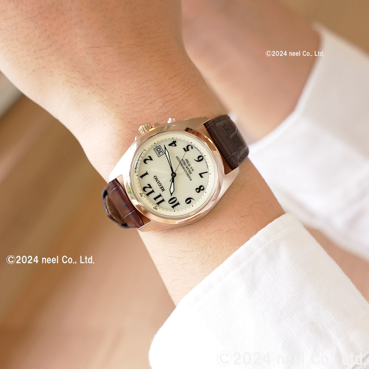 シチズン レグノ CITIZEN REGUNO ソーラーテック 電波時計 腕時計 メンズ スタンダード KS3-123-80