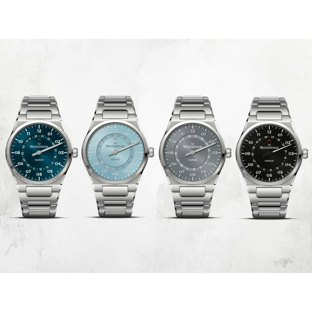 マイスタージンガー MeisterSinger カエノス オープンデイト ブラック Kaenos Open Date Black 自動巻き 腕時計 メンズ レディース KSOD902【2025 新作】