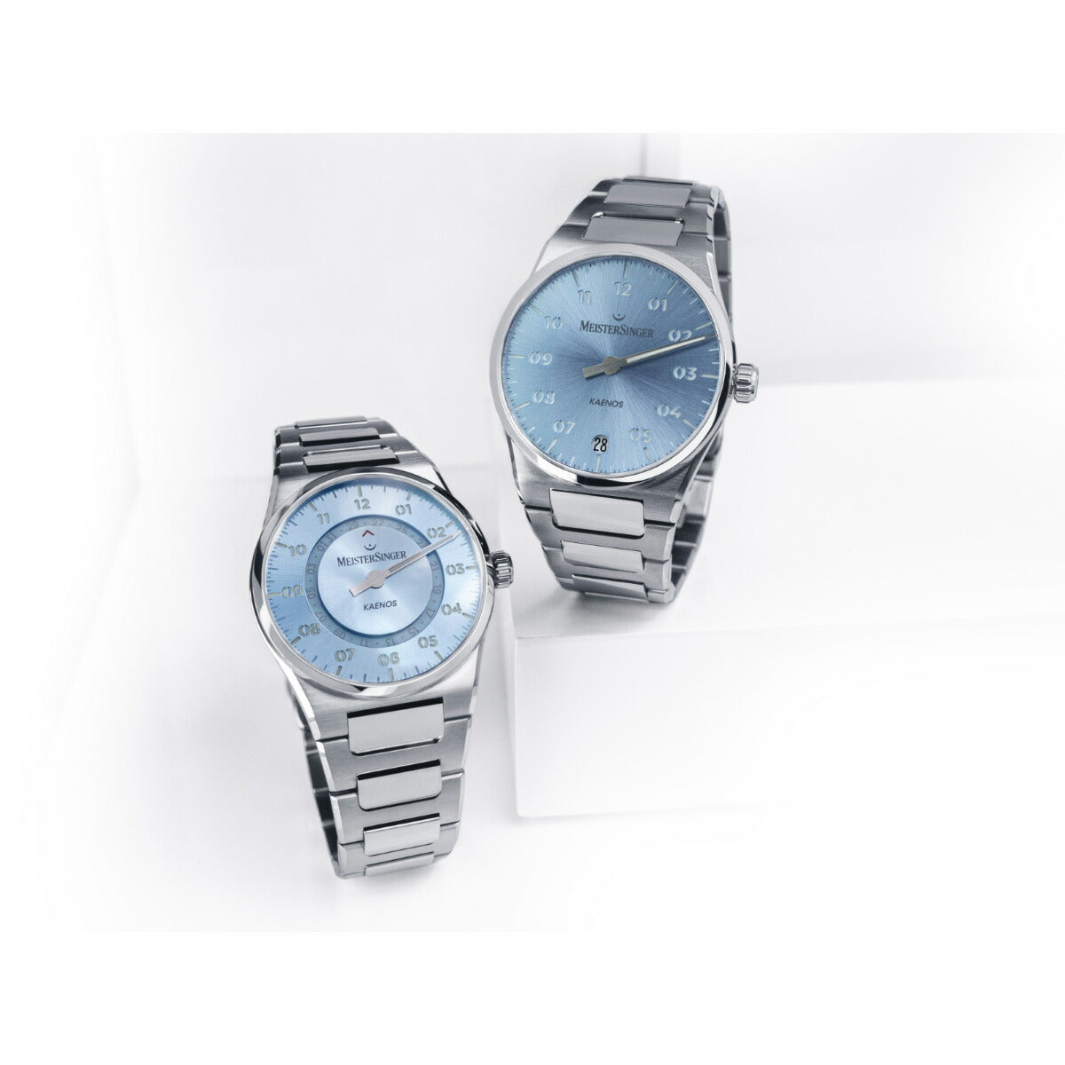 マイスタージンガー MeisterSinger カエノス オープンデイト サンバースト アイスブルー Kaenos Open Date 自動巻き 腕時計 KSOD914【2025 新作】