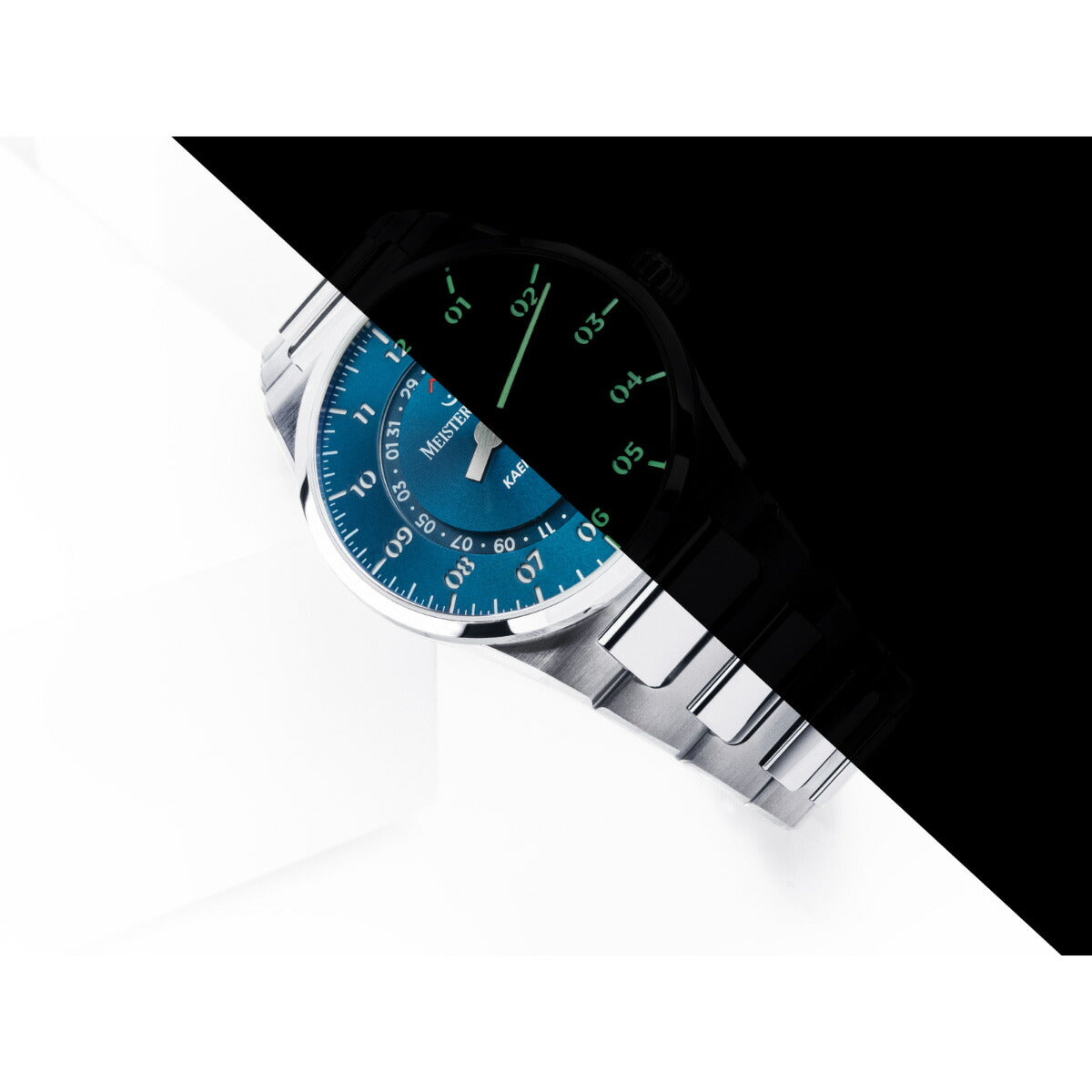 マイスタージンガー MeisterSinger カエノス オープンデイト サンバースト ペトロール Kaenos Open Date Sunburst Petrol 自動巻き 腕時計 KSOD939【2025 新作】