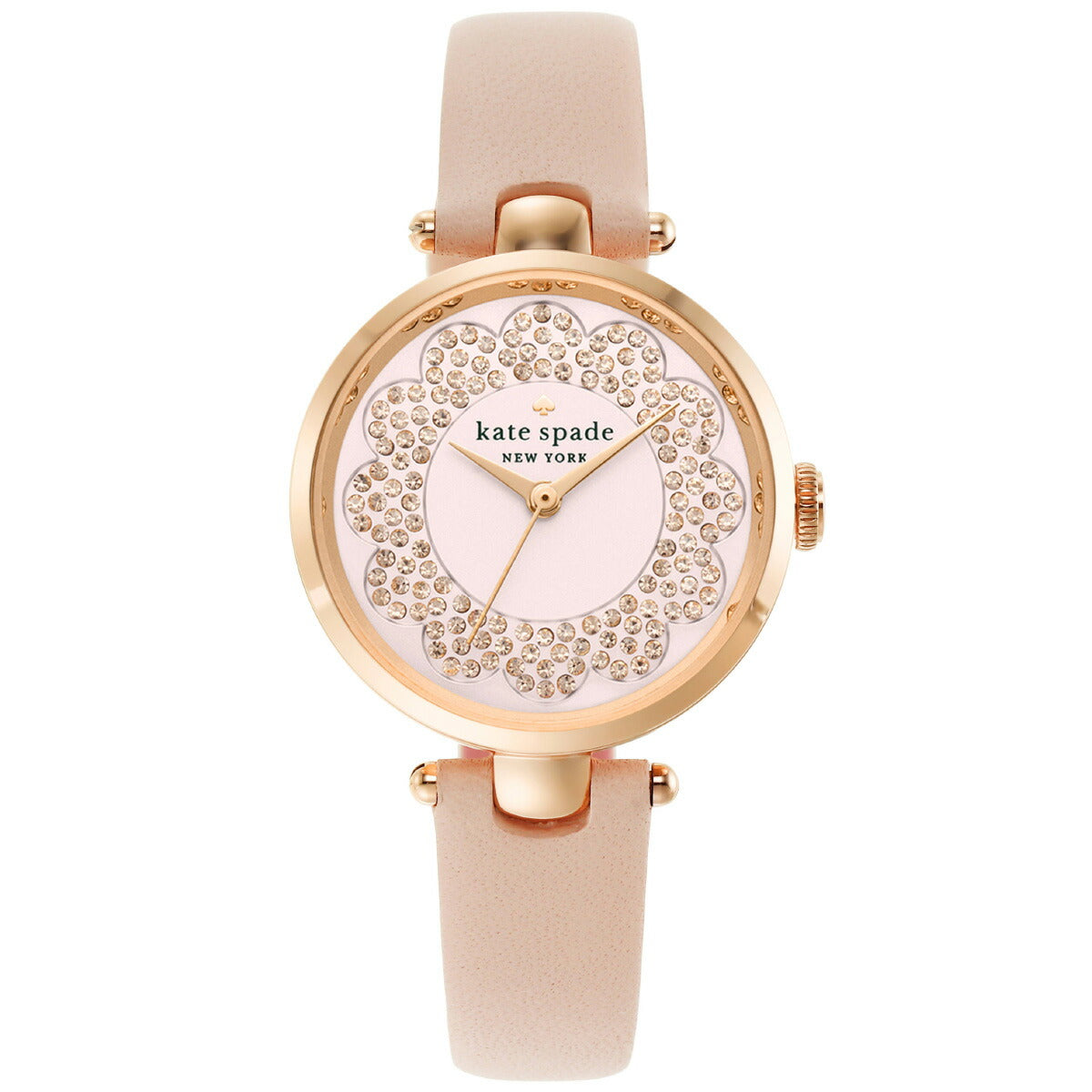 ケイトスペード ニューヨーク kate spade new york 腕時計 レディース ホランド スリーハンド ピンク レザーウォッチ KSW1740