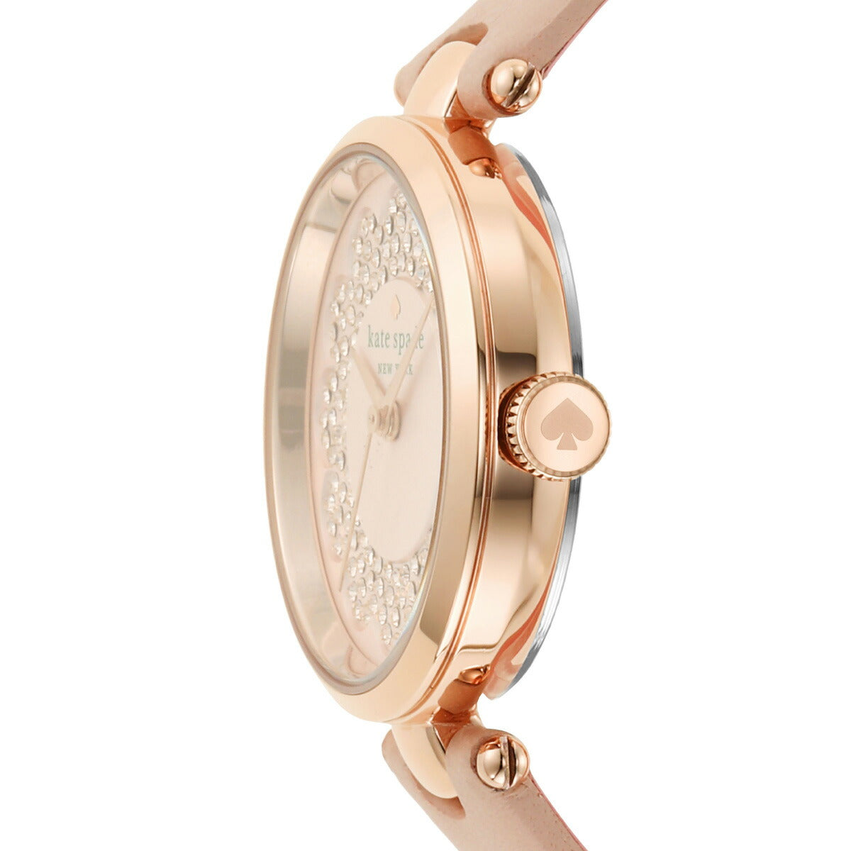 ケイトスペード ニューヨーク kate spade new york 腕時計 レディース ホランド スリーハンド ピンク レザーウォッチ KSW1740