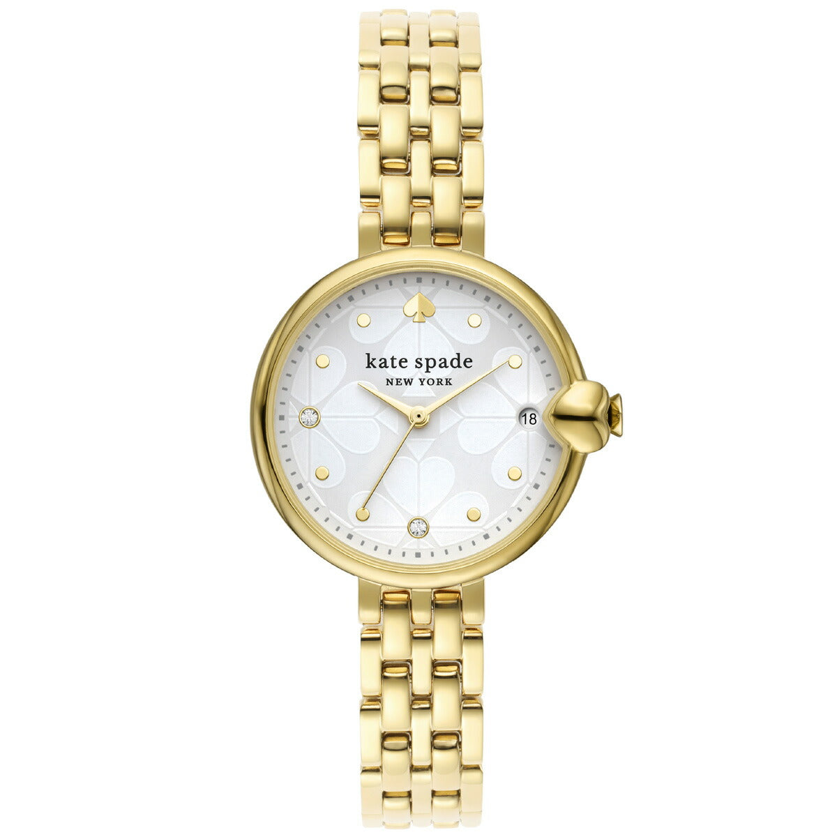 ケイトスペード ニューヨーク kate spade new york 腕時計 レディース チェルシーパーク スリーハンド デイト ゴールドトーン ステンレススチールウォッチ KSW1764