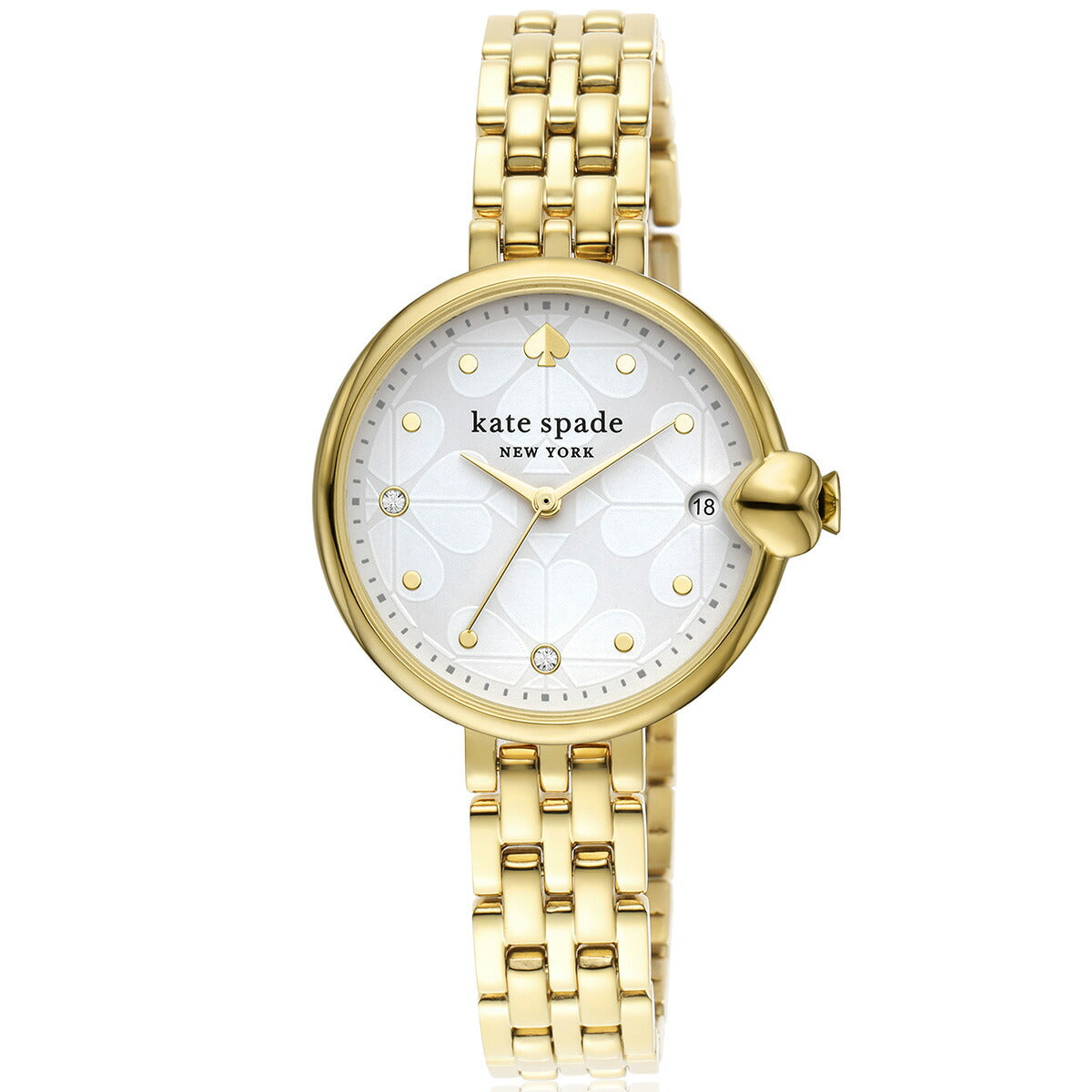 ケイトスペード ニューヨーク kate spade new york 腕時計 レディース チェルシーパーク スリーハンド デイト ゴールドトーン ステンレススチールウォッチ KSW1764