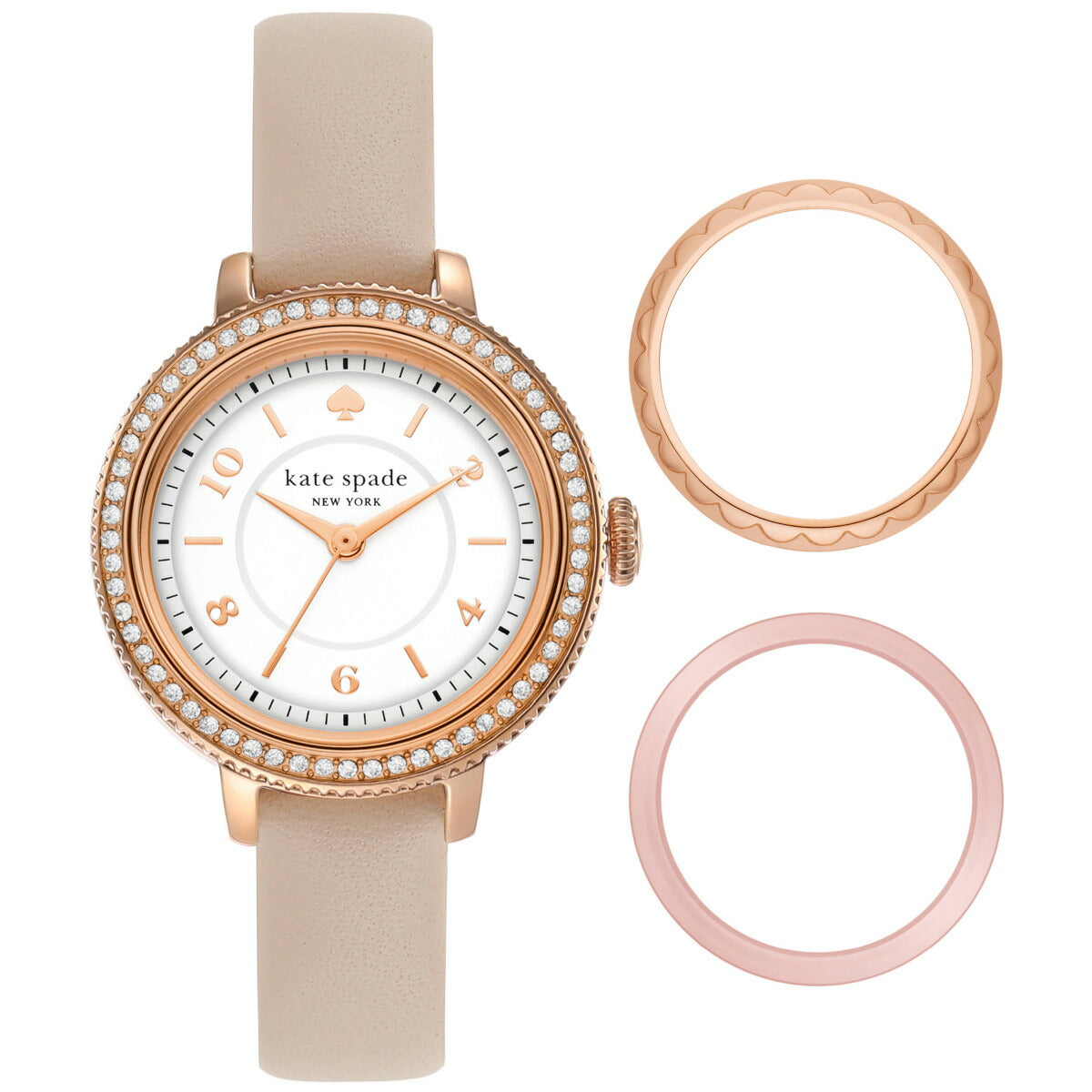 ケイトスペード ニューヨーク kate spade new york 腕時計 レディース モーニングサイド ピンク レザーウォッチ&ケース セット KSW1816SET