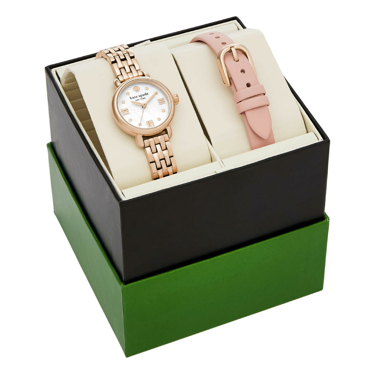 ケイトスペード ニューヨーク kate spade new york 腕時計 レディース LILY AVENUE ローズゴールドトーン ステンレススチールウォッチセット KSW1853SET