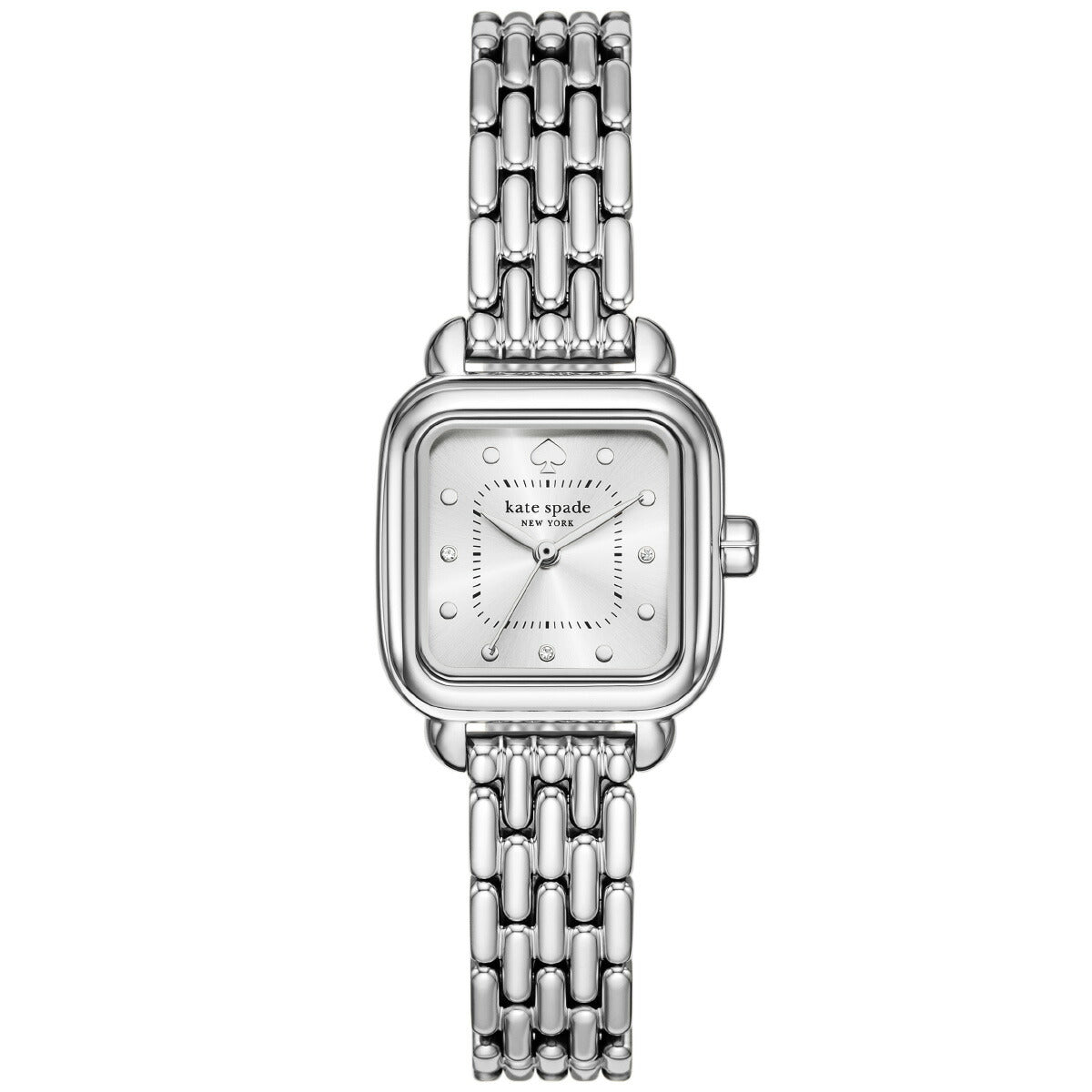 ケイトスペード ニューヨーク kate spade new york 腕時計 レディース GRACIE スクエア 三針 ステンレススチールウォッチ KSW1862【2025 新作】