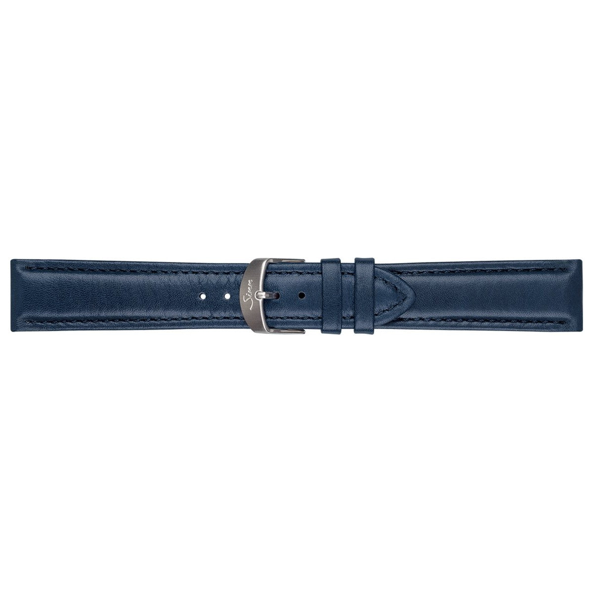 Sinn ジン 純正 替えバンド ベルト カウレザーストラップ ブルー チタンバックル付き チタン尾錠 20mm