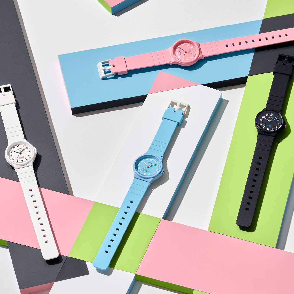 カシオ コレクション CASIO Collection アナログ 腕時計 レディース LQ-24B-2BJF ライトブルー【2024 新作】
