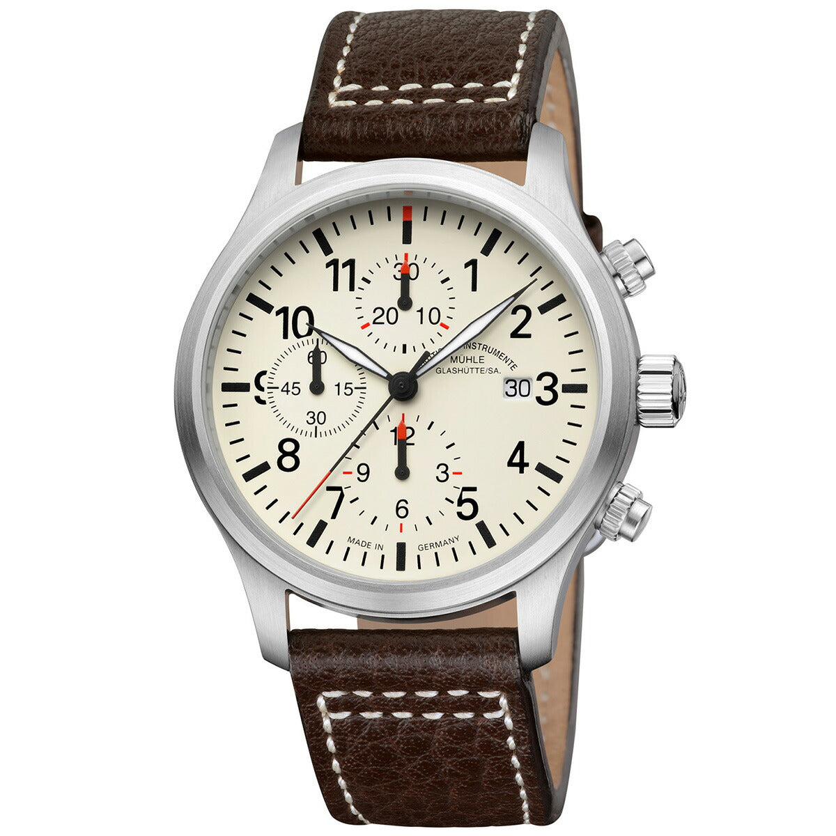 ミューレ・グラスヒュッテ Muhle Glashutte 腕時計 メンズ 自動巻き クロノグラフ M1-37-77-LB TERRASPORT I CHRONOGRAPH ドイツ製【正規品】【60回分割手数料無料!】