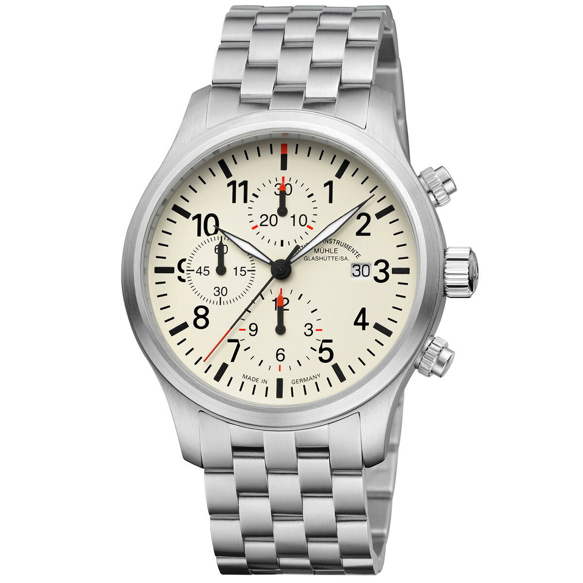 ミューレ・グラスヒュッテ Muhle Glashutte 腕時計 メンズ 自動巻き クロノグラフ M1-37-77-MB TERRASPORT I CHRONOGRAPH ドイツ製【正規品】【60回分割手数料無料!】