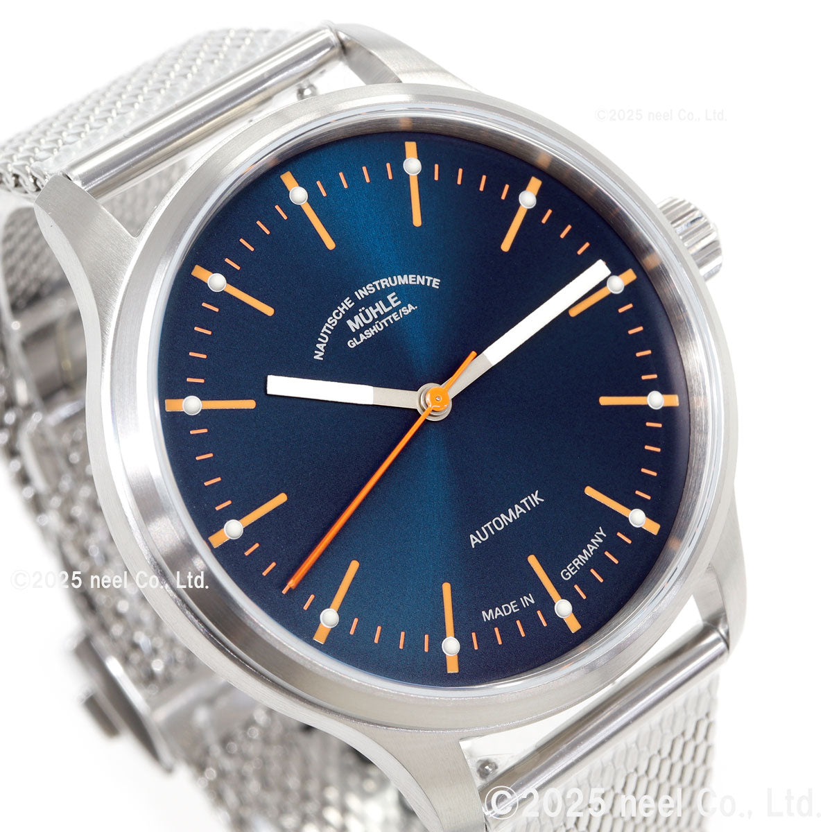 ミューレ グラスヒュッテ Muhle Glashutte パノヴァ ブルー Panova Blue 腕時計 メンズ 自動巻き M1-40-72-MB-II ドイツ製【正規品】【60回分割手数料無料!】