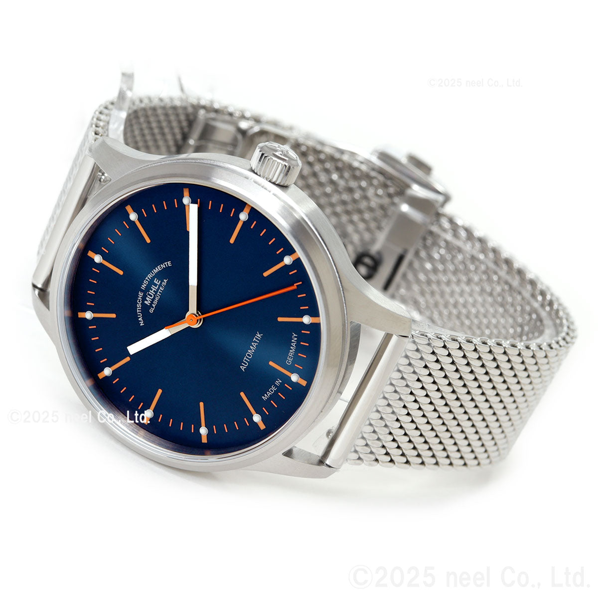 ミューレ グラスヒュッテ Muhle Glashutte パノヴァ ブルー Panova Blue 腕時計 メンズ 自動巻き M1-40-72-MB-II ドイツ製【正規品】【60回分割手数料無料!】