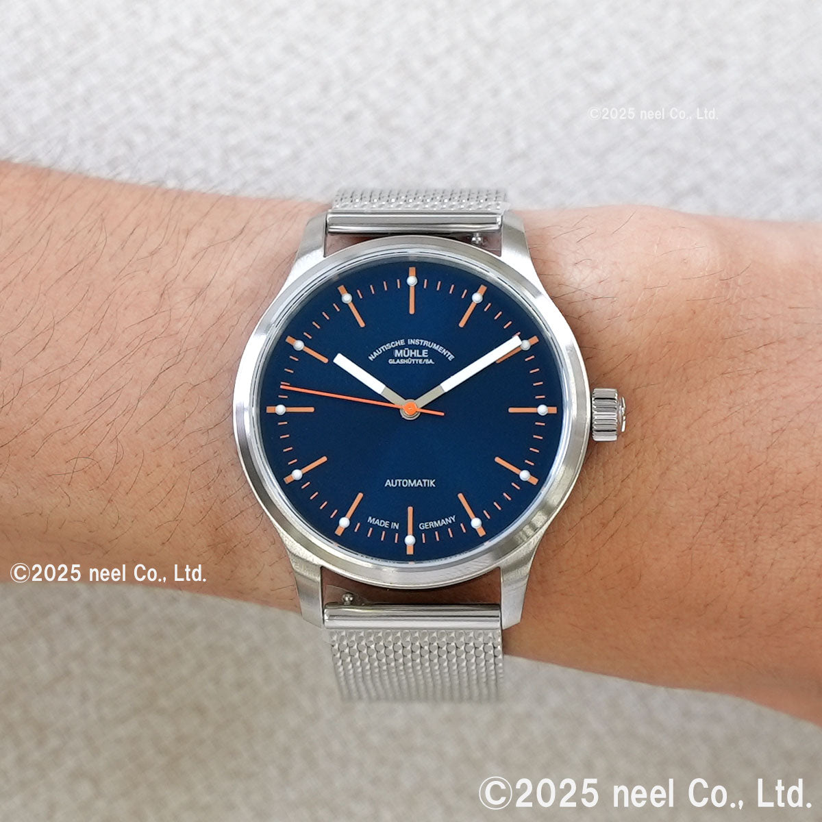 ミューレ グラスヒュッテ Muhle Glashutte パノヴァ ブルー Panova Blue 腕時計 メンズ 自動巻き M1-40-72-MB-II ドイツ製【正規品】【60回分割手数料無料!】