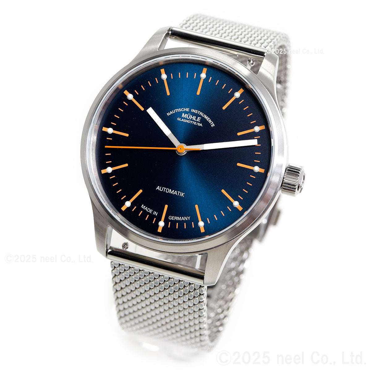 ミューレ グラスヒュッテ Muhle Glashutte パノヴァ ブルー Panova Blue 腕時計 メンズ 自動巻き M1-40-72-MB-II ドイツ製【正規品】【60回分割手数料無料!】
