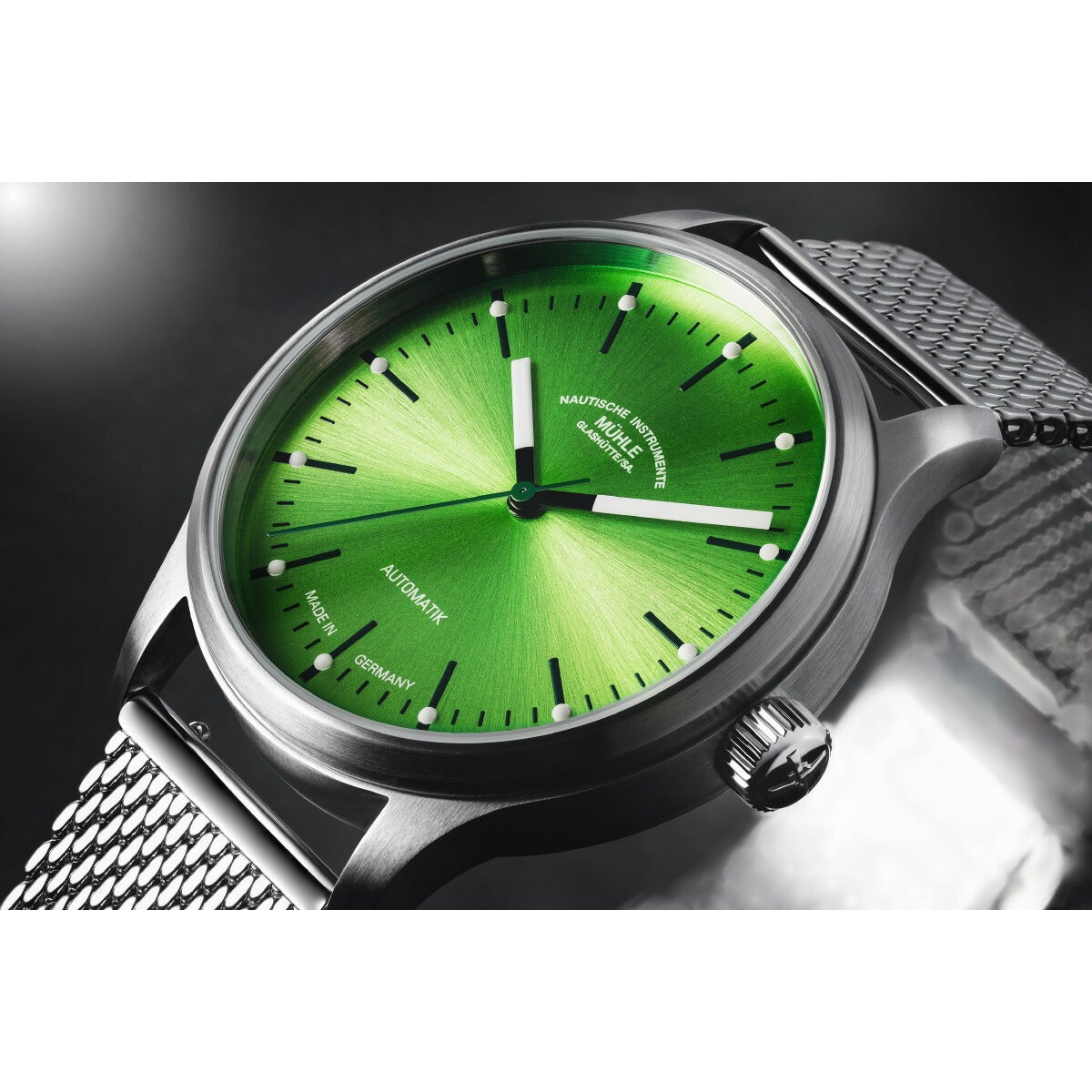 ミューレ グラスヒュッテ Muhle Glashutte パノヴァ ライム Panova Lime 腕時計 自動巻き M1-40-76-1-MB-II【2025 新作】【正規品】【60回分割手数料無料!】