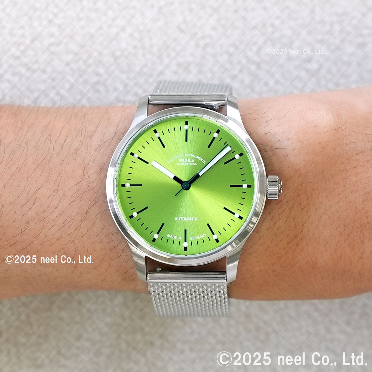 ミューレ グラスヒュッテ Muhle Glashutte パノヴァ ライム Panova Lime 腕時計 自動巻き M1-40-76-1-MB-II【2025 新作】【正規品】【60回分割手数料無料!】