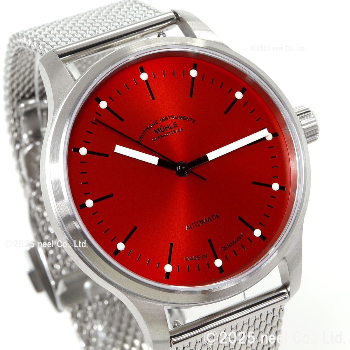 ミューレ グラスヒュッテ Muhle Glashutte パノヴァ レッド Panova Red 腕時計 メンズ 自動巻き M1-40-78-MB-II ドイツ製【正規品】【60回分割手数料無料!】