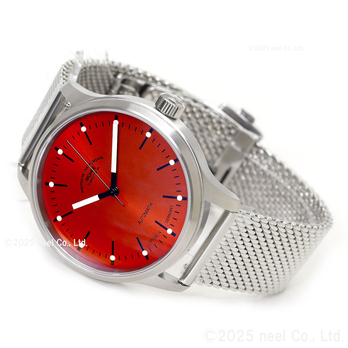 ミューレ グラスヒュッテ Muhle Glashutte パノヴァ レッド Panova Red 腕時計 メンズ 自動巻き M1-40-78-MB-II ドイツ製【正規品】【60回分割手数料無料!】